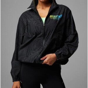 Fabletics Oversized Flyweight Windbreaker Refective Piping Jacket Women Size XL
